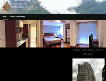 Tablet Screenshot of plazahotelsalta.com.ar